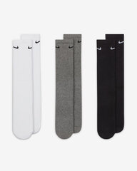 Nike Sukat NK Everyday Cush Crew White Black Grey hinta ja tiedot | Miesten sukat | hobbyhall.fi