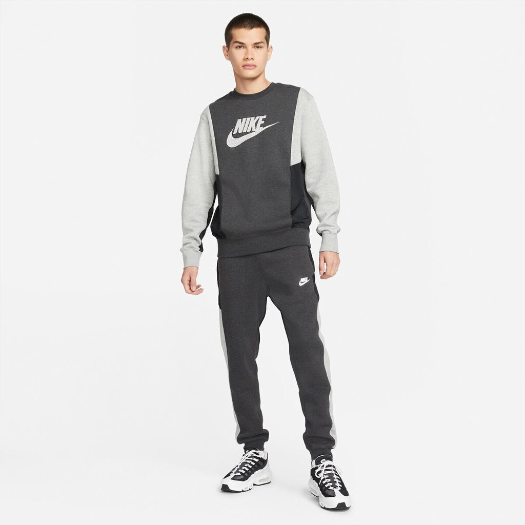 Nike Jumpperi Nsw Hybrid Flc Crew Grey hinta ja tiedot | Miesten puserot ja hupparit | hobbyhall.fi