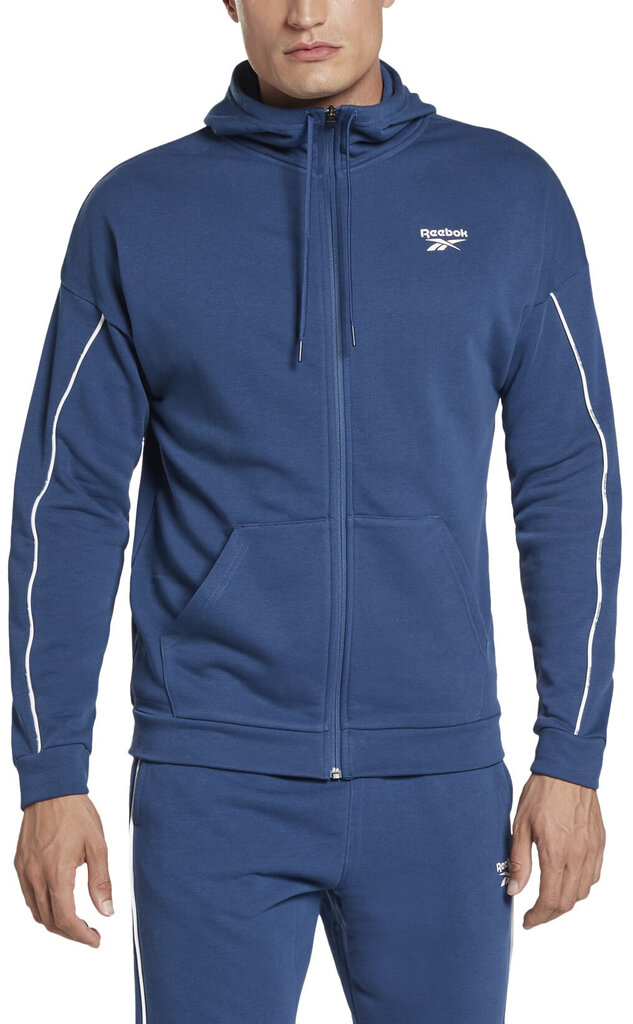 Reebok Jumpperi Wor Piping Fz Blue HA1073 hinta ja tiedot | Miesten puserot ja hupparit | hobbyhall.fi