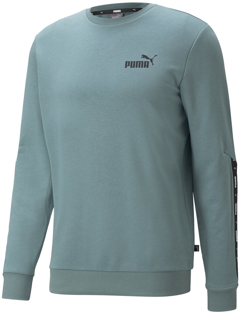 Puma huppari Ess+ Tape Crew Green 847384 50 hinta ja tiedot | Miesten puserot ja hupparit | hobbyhall.fi