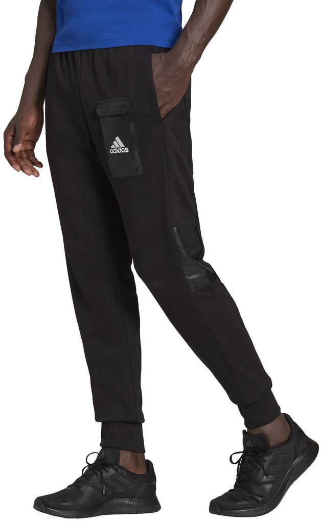 Adidas Housut M Bl Ft Pant Black HE1776 hinta ja tiedot | Miesten urheiluvaatteet | hobbyhall.fi