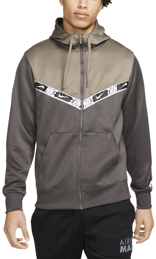 Nike huppari Nsw Repeat Pk Fz Hoodie Khaki DM4672 254 hinta ja tiedot | Miesten puserot ja hupparit | hobbyhall.fi