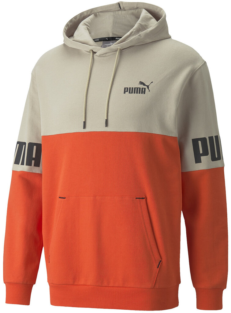 Puma Jumpperi Puma Power Colorb Orange Grey 848009 64 hinta ja tiedot | Miesten puserot ja hupparit | hobbyhall.fi