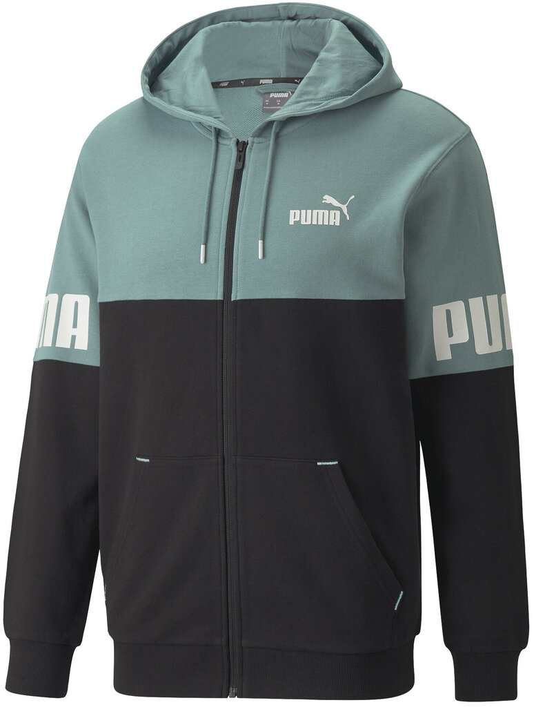 Puma Jumpperi Puma Power Colorb Green 847390 50 hinta ja tiedot | Miesten puserot ja hupparit | hobbyhall.fi