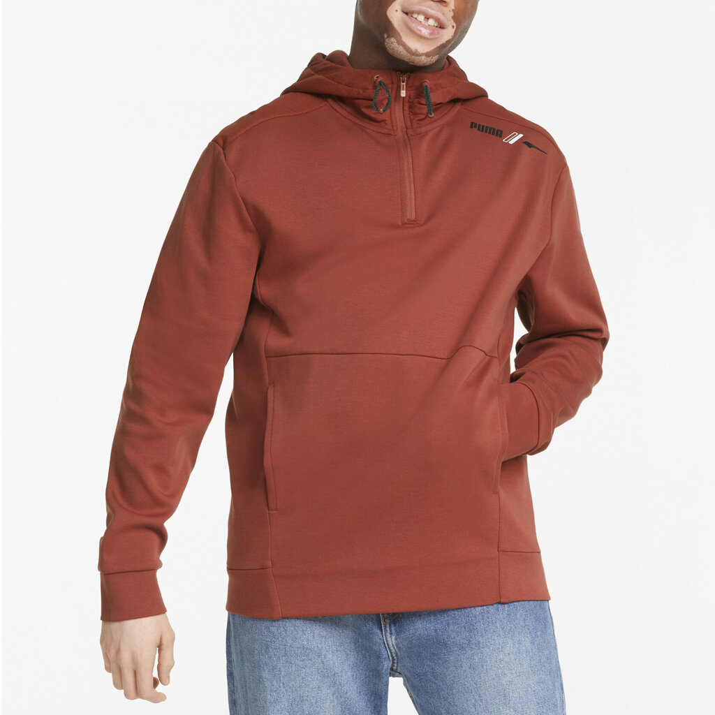 Puma Jumpperi Rad/Cal Half-Zip Brown 847436 23 hinta ja tiedot | Miesten puserot ja hupparit | hobbyhall.fi