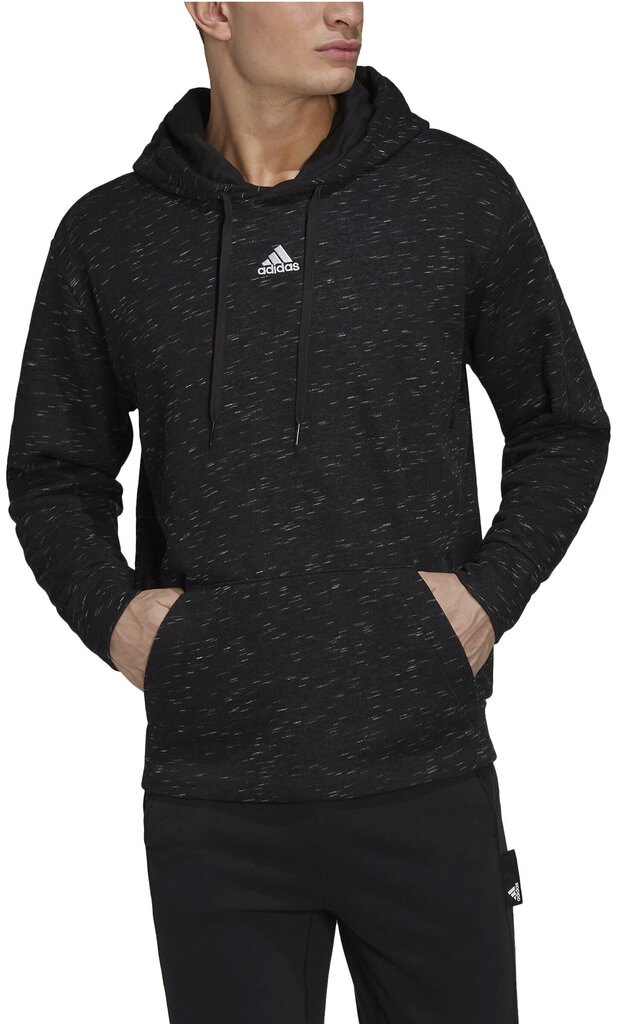 Adidas Jumpperi M Mel Hoodie Black HE1787 hinta ja tiedot | Miesten puserot ja hupparit | hobbyhall.fi