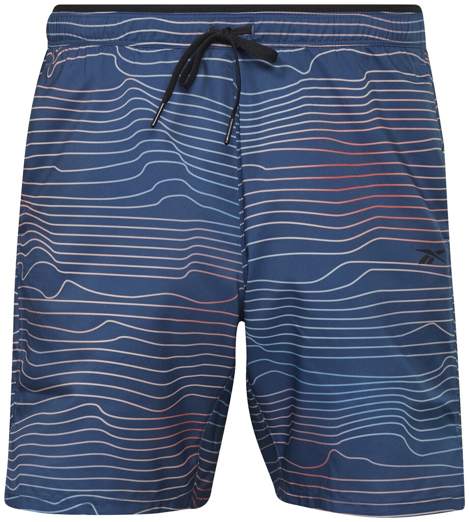 Reebok Shortsit Ts Speed 2.0 Aop Short Blue H46610 hinta ja tiedot | Miesten shortsit | hobbyhall.fi