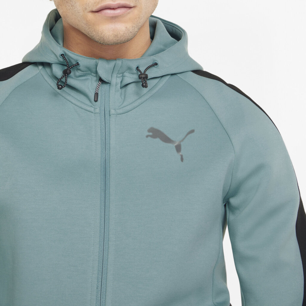 Puma huppari Evostripe Full-Zip Mint 847401 50 hinta ja tiedot | Miesten puserot ja hupparit | hobbyhall.fi