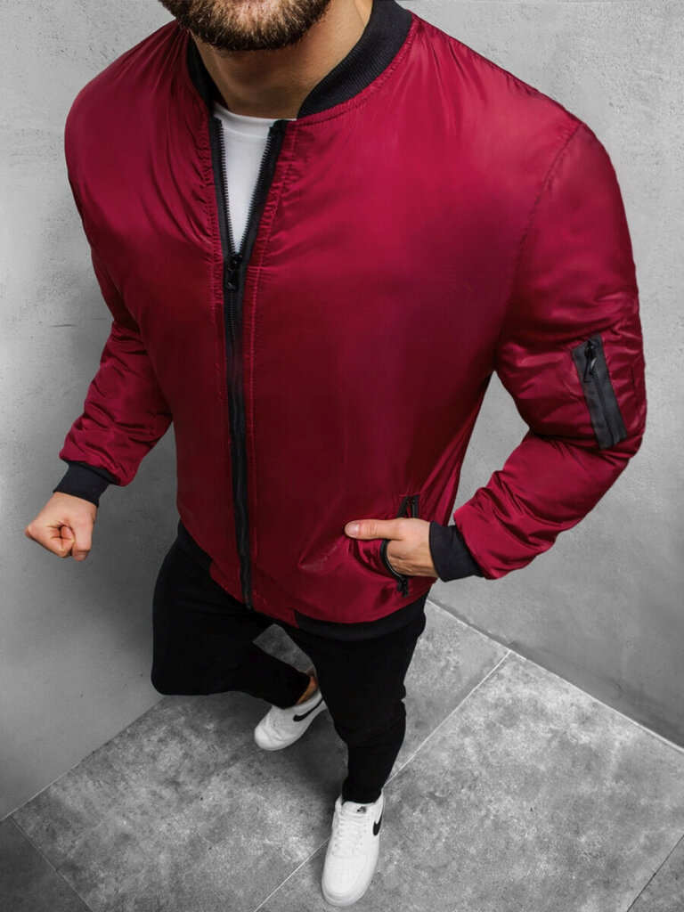 J.Style Bomber Takit Bordeaux 5M708-6 hinta ja tiedot | Miesten ulkoilutakit | hobbyhall.fi