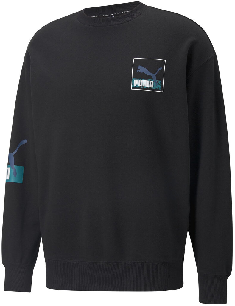 Puma Jumpperi Brand Love Crew Tr Black 535630 01 hinta ja tiedot | Miesten puserot ja hupparit | hobbyhall.fi