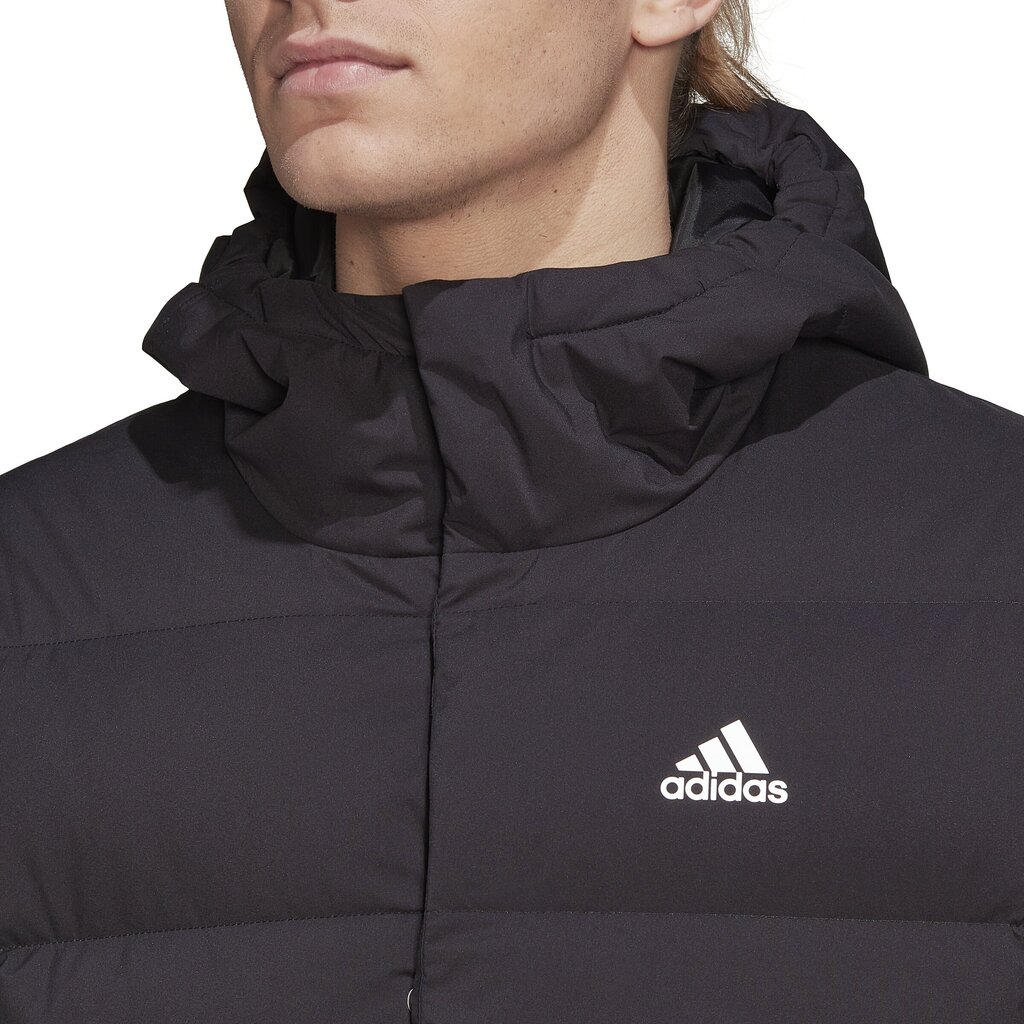 Adidas Nukka Takit Helionic Ho Jkt Black HG8751 hinta ja tiedot | Miesten ulkoilutakit | hobbyhall.fi