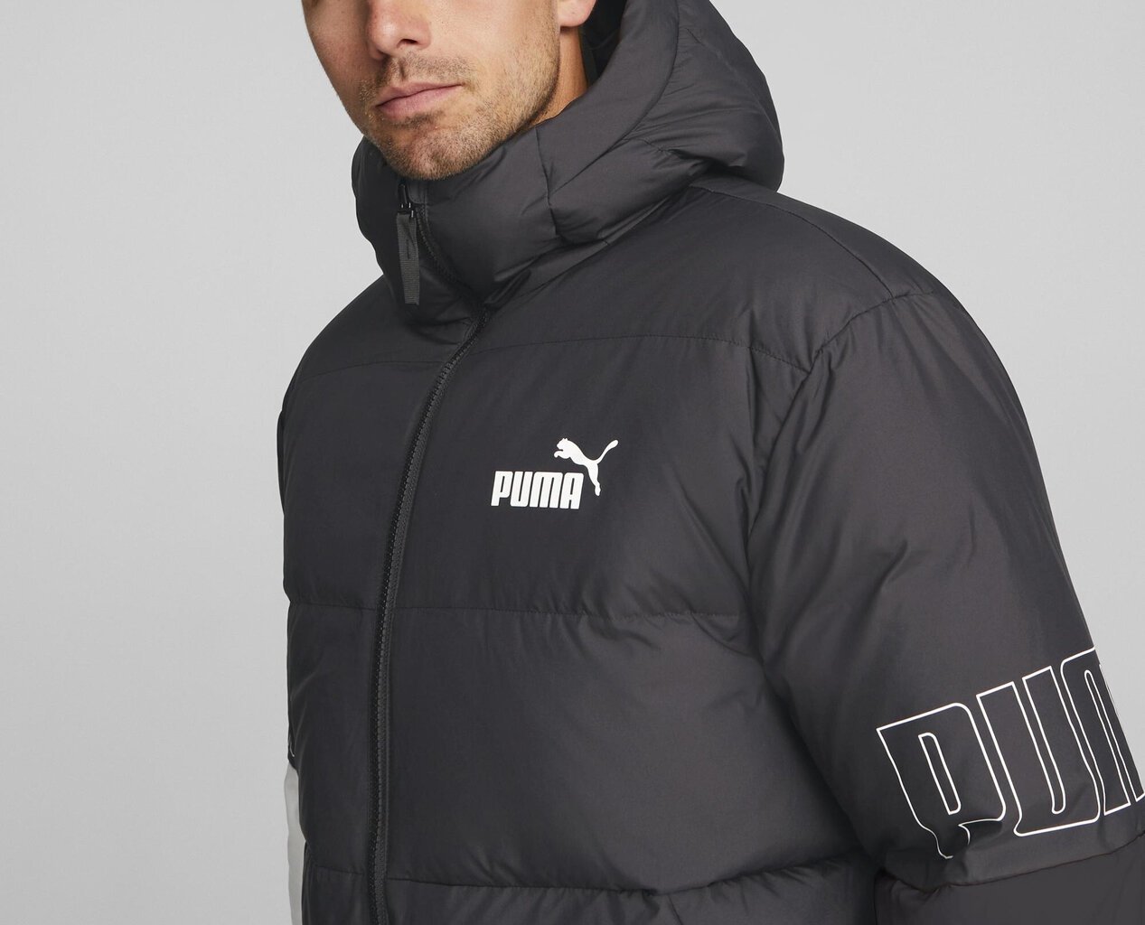 Puma Takit Power Hooded Down Puff Black 849335 01 hinta ja tiedot | Miesten ulkoilutakit | hobbyhall.fi