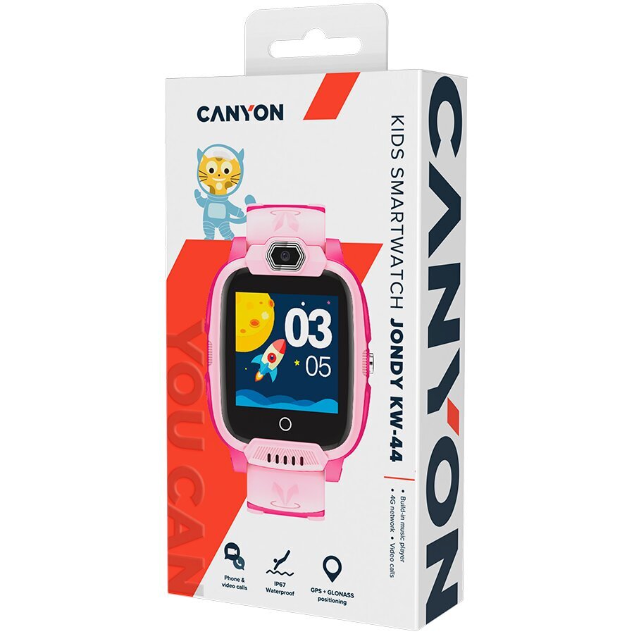 Canyon Jondy Kids Watch Pink CNE-KW44PP hinta ja tiedot | Älykellot | hobbyhall.fi