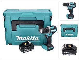 Makita DDF 487 G1J akkuporakone 18 V 40 Nm, sekä akku 6,0 Ah ja Makpac, ei sisällä laturia hinta ja tiedot | Akkuporakoneet ja ruuvinvääntimet | hobbyhall.fi