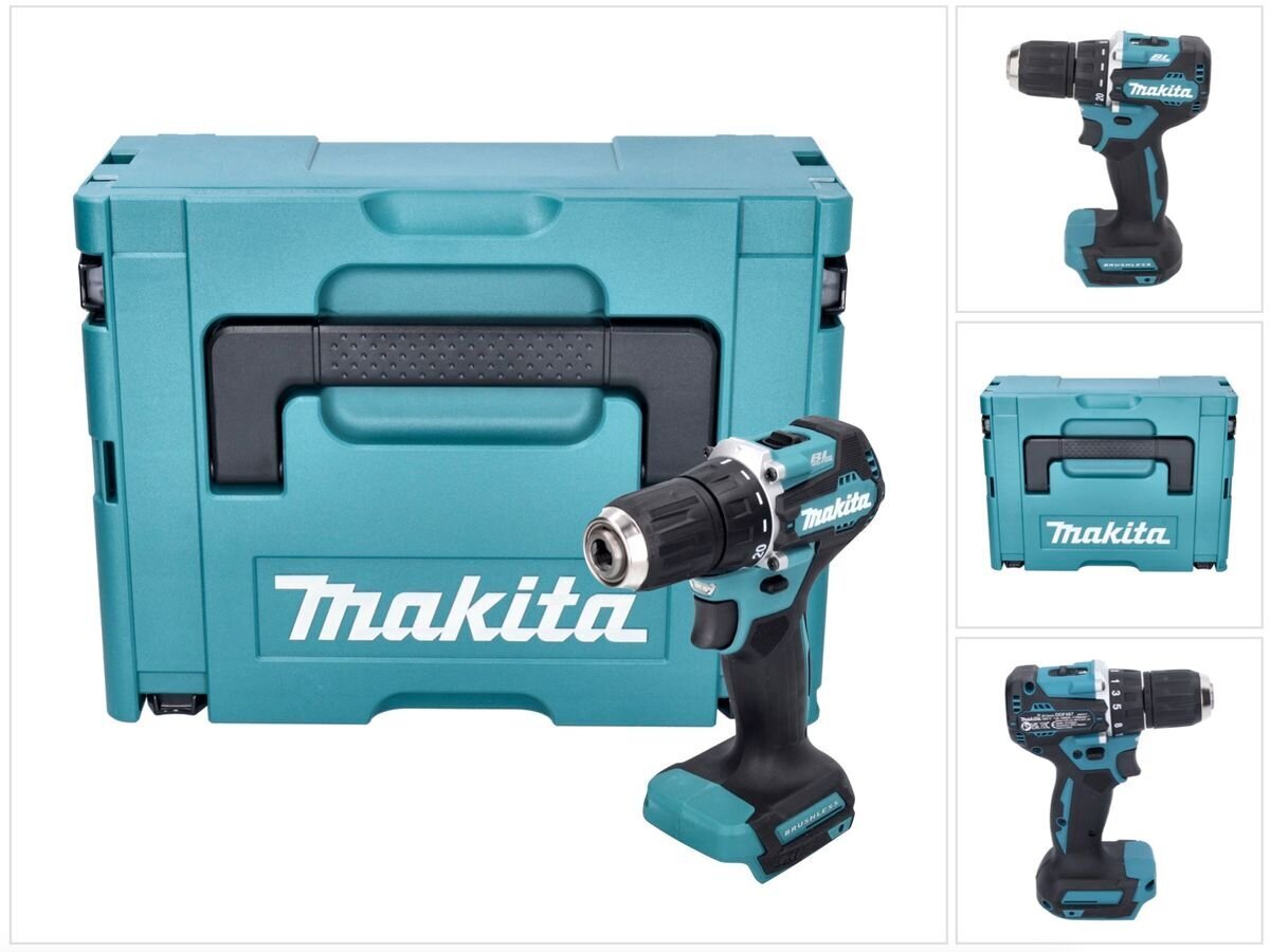 Makita DDF 487 ZJ akkuporakone 18 V 40 Nm + Makpac hinta ja tiedot | Akkuporakoneet ja ruuvinvääntimet | hobbyhall.fi