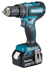 Makita DHP 485 ZJ 18 V Li-Ion akkukäyttöinen porakone sekä Makpac hinta ja tiedot | Akkuporakoneet ja ruuvinvääntimet | hobbyhall.fi