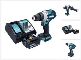 Makita DHP 486 RF1 akkuiskuporakone 18 V 130 Nm + 1x akku 3,0 Ah + laturi hinta ja tiedot | Akkuporakoneet ja ruuvinvääntimet | hobbyhall.fi