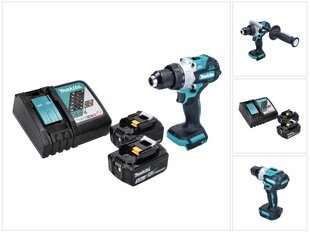 Makita DHP 486 RT akkuiskuporakone 18 V 130 Nm + 2x akku 5,0 Ah + laturi hinta ja tiedot | Akkuporakoneet ja ruuvinvääntimet | hobbyhall.fi