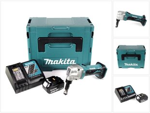 Makita DJN 161 RF1J 18V akkupeltileikkuri + 1x akku 3,0Ah + pikalaturi + Makpac hinta ja tiedot | Sahat ja sirkkelit | hobbyhall.fi