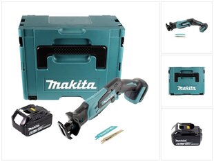 Makita DJR 183 G1J Langaton saha 18 V + 1x akku 6,0 Ah + Makpac - ilman laturia hinta ja tiedot | Sahat ja sirkkelit | hobbyhall.fi