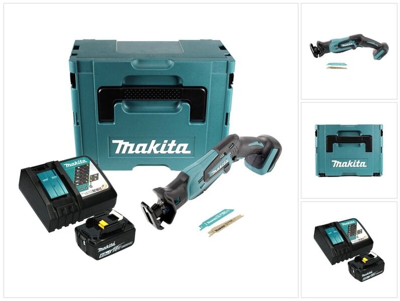 Makita DJR 183 RG1J Langaton saha 18 V + 1x akku 6,0 Ah + laturi + Makpac