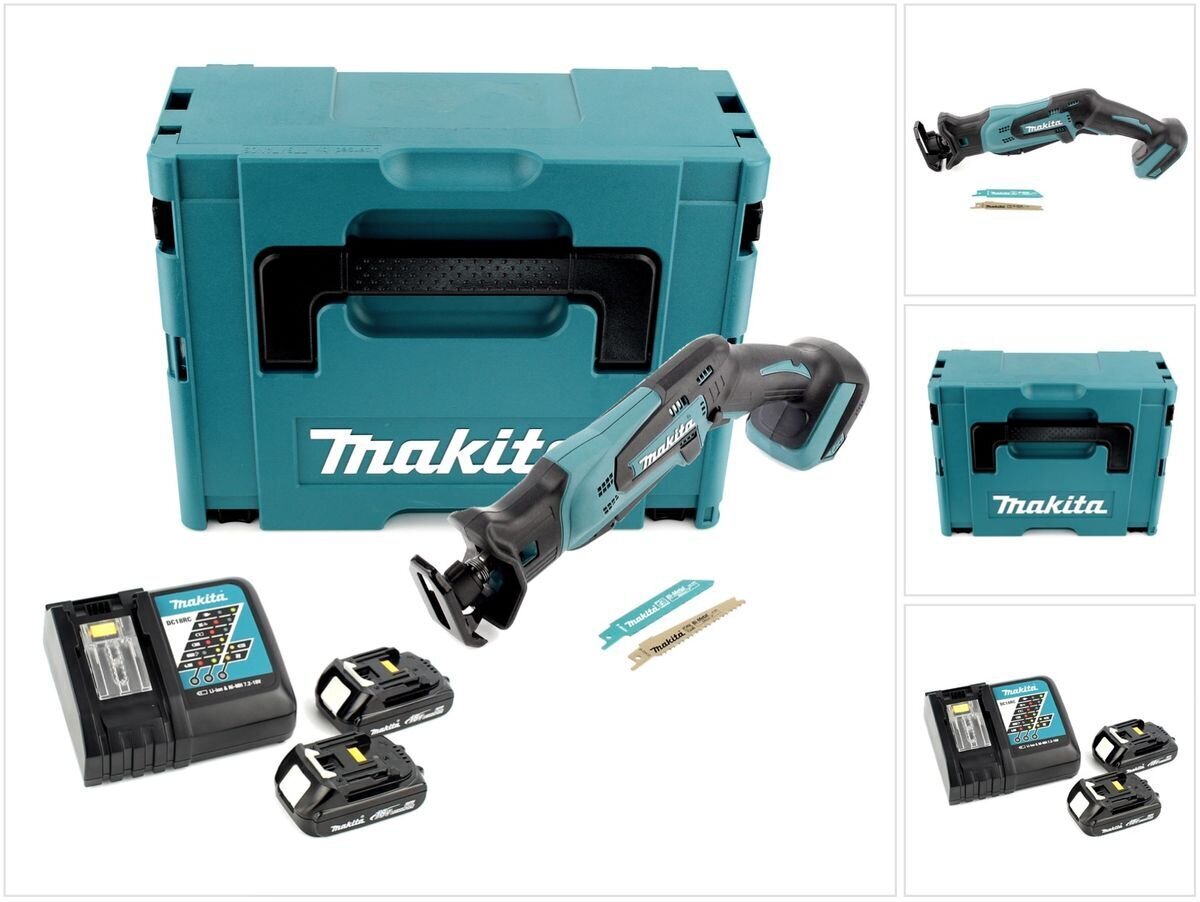 Makita DJR 183 RYJ Langaton saha 18V + 2x akut 1,5Ah + laturi + Makpac hinta ja tiedot | Sahat ja sirkkelit | hobbyhall.fi