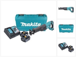 Makita DJR 186 RFK Langaton saha 18 V + 2x Akut 3,0 Ah + laturi + kotelo hinta ja tiedot | Sahat ja sirkkelit | hobbyhall.fi