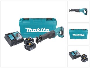 Makita DJR 186 RGK Langaton saha 18 V + 2x Akut 6,0 Ah + laturi + kotelo hinta ja tiedot | Sahat ja sirkkelit | hobbyhall.fi