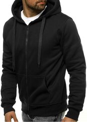 J.Style huppari Fleece Black 68B2008-3 hinta ja tiedot | Miesten puserot ja hupparit | hobbyhall.fi