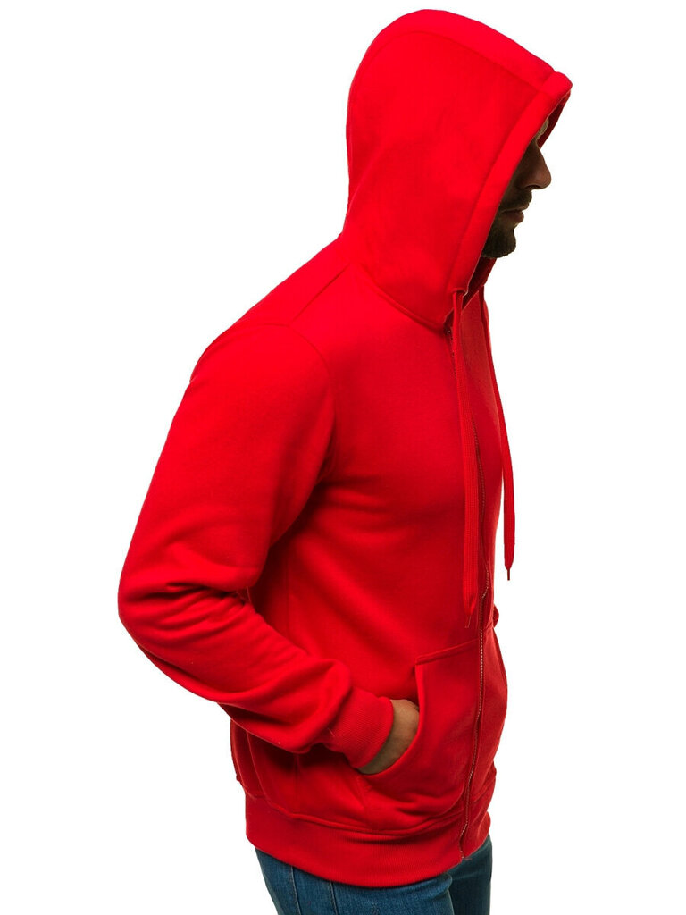 J.Style huppari Fleece Red 68B2008-18 hinta ja tiedot | Miesten puserot ja hupparit | hobbyhall.fi