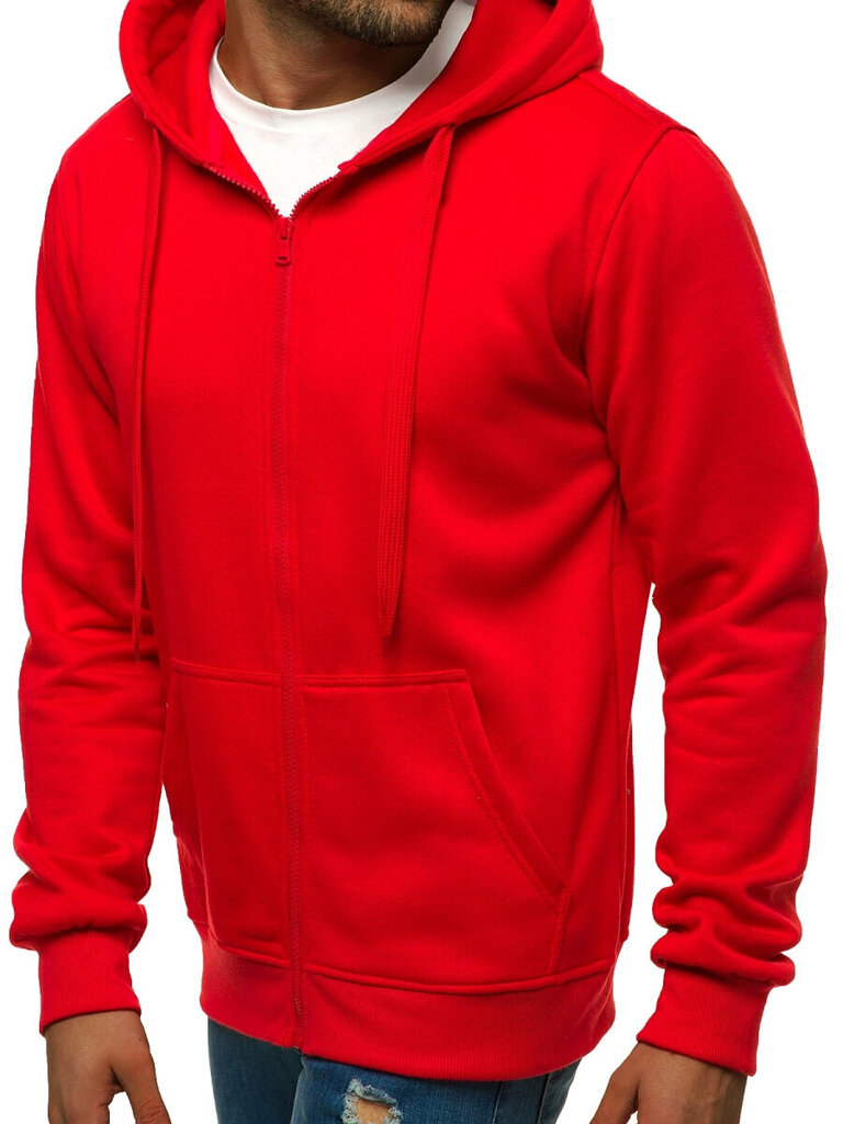 J.Style huppari Fleece Red 68B2008-18 hinta ja tiedot | Miesten puserot ja hupparit | hobbyhall.fi