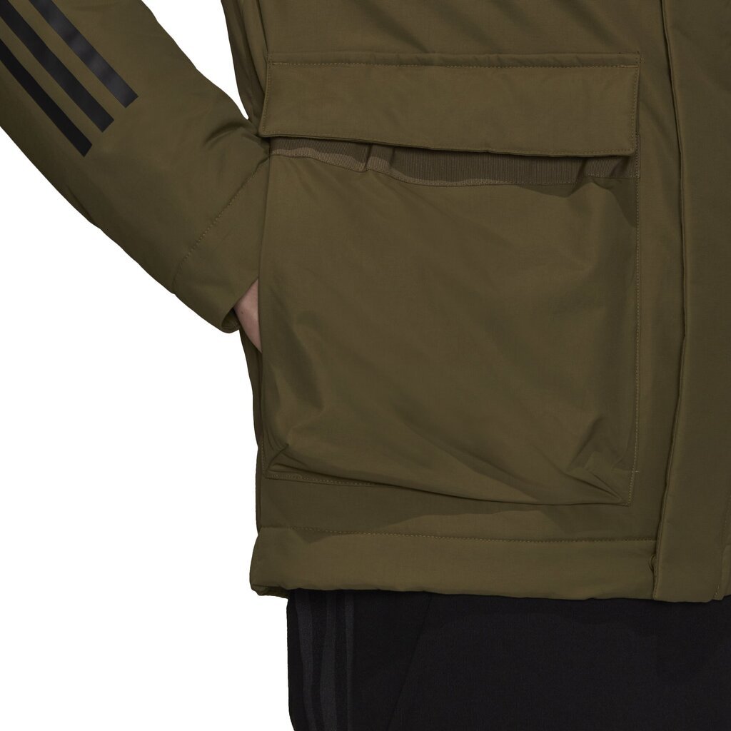 Adidas Takit Hooded Jacket Green GT1691 hinta ja tiedot | Miesten ulkoilutakit | hobbyhall.fi