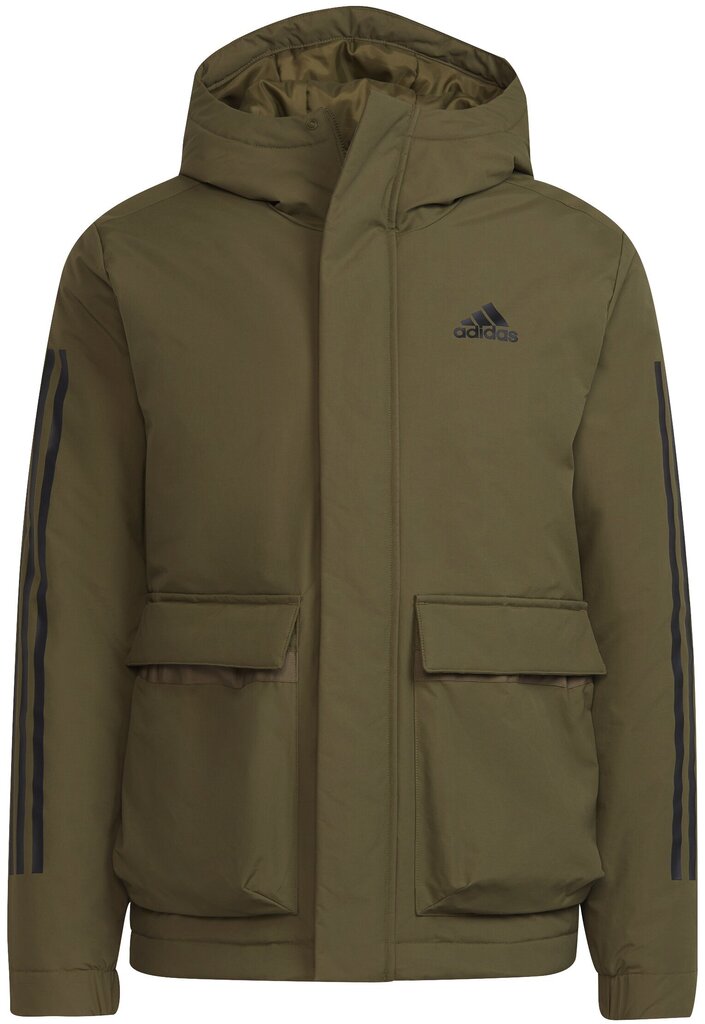 Adidas Takit Hooded Jacket Green GT1691 hinta ja tiedot | Miesten ulkoilutakit | hobbyhall.fi