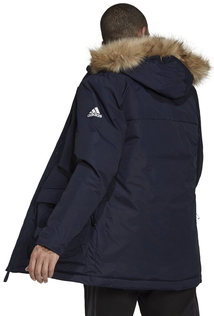 Adidas Takit Hooded Parka Black GT1701 hinta ja tiedot | Miesten ulkoilutakit | hobbyhall.fi