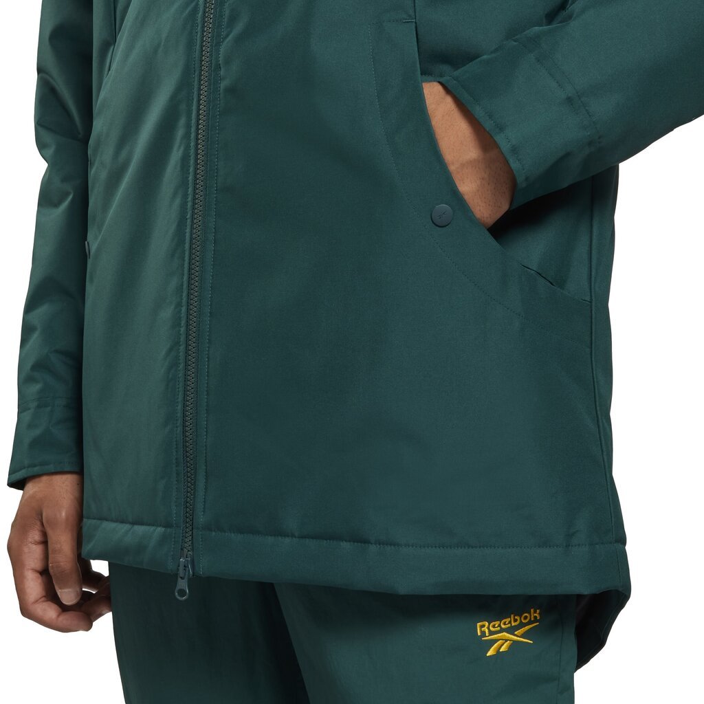 Reebok Takit Unisex Ow Urban Feece Parka Green HI0919 hinta ja tiedot | Miesten ulkoilutakit | hobbyhall.fi