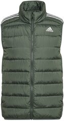 Adidas Liivit Ess Down Vest Green HK4650 hinta ja tiedot | Miesten liivit | hobbyhall.fi