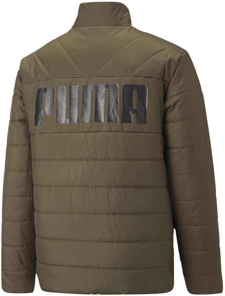 Puma Takit Ess+ Padded Jacket Khaki 849349 62 hinta ja tiedot | Miesten ulkoilutakit | hobbyhall.fi