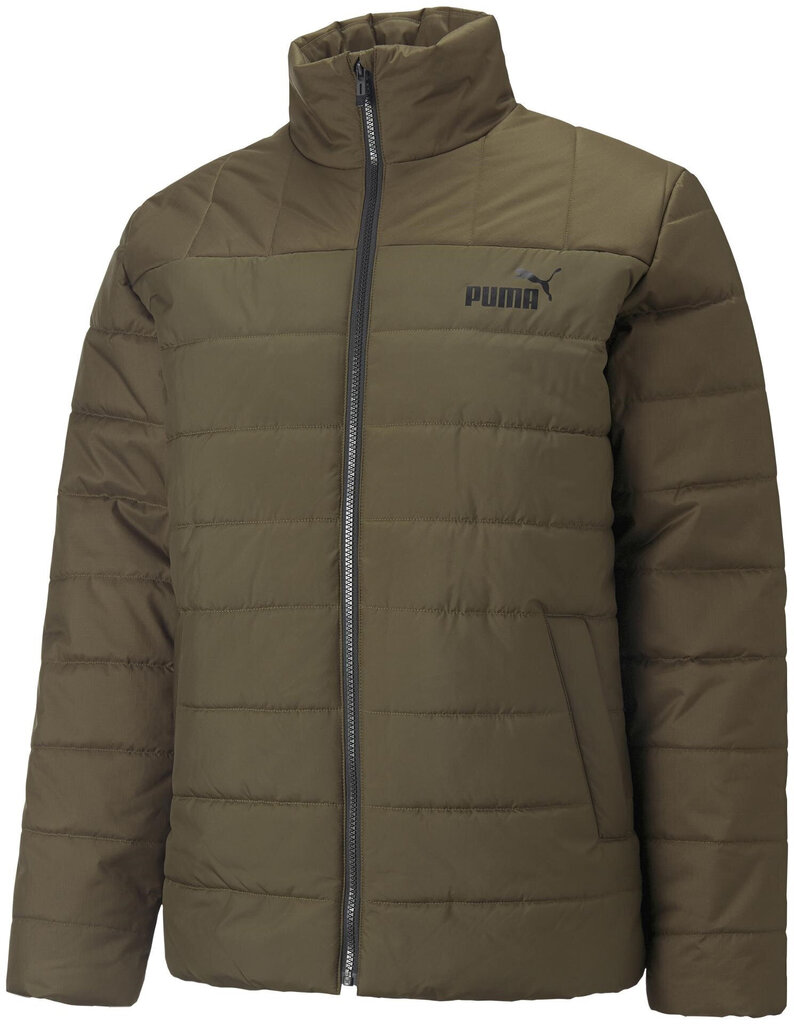 Puma Takit Ess+ Padded Jacket Khaki 849349 62 hinta ja tiedot | Miesten ulkoilutakit | hobbyhall.fi