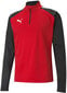 Puma huppari TeamLiga 1/4 Zip Top Red Black 657236 01 hinta ja tiedot | Miesten puserot ja hupparit | hobbyhall.fi