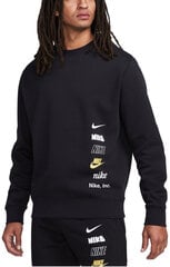 Nike huppari Nk Club + Bb Crew Mlogo Black DX0781 010 hinta ja tiedot | Miesten puserot ja hupparit | hobbyhall.fi