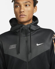 Nike huppari Nsw Repeat Sw Pk Fz Hoody Black Grey DX2025 068 hinta ja tiedot | Miesten puserot ja hupparit | hobbyhall.fi