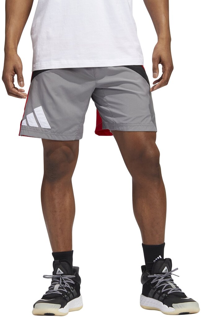 Adidas Shortsit Galaxy Short Grey Red HE2902 hinta ja tiedot | Miesten shortsit | hobbyhall.fi