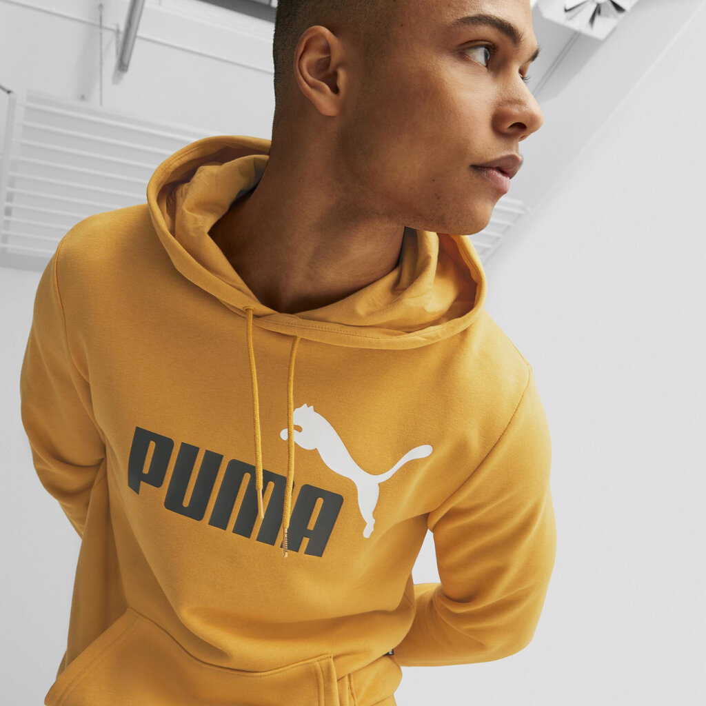 Puma Jumpperi Ess+ 2 Col Big Logo Yellow 586765 30 hinta ja tiedot | Miesten puserot ja hupparit | hobbyhall.fi