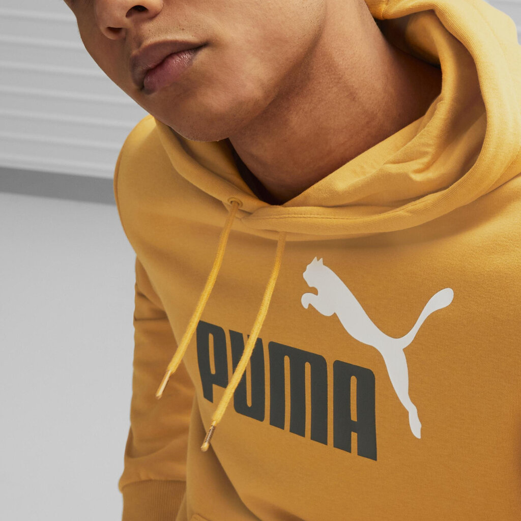 Puma Jumpperi Ess+ 2 Col Big Logo Yellow 586765 30 hinta ja tiedot | Miesten puserot ja hupparit | hobbyhall.fi