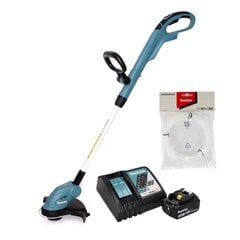 Makita DUR 181 RT1 siimaleikkuri 18 V 260 mm + 1x akku 5,0 Ah + laturi + 1x leikkuusiima hinta ja tiedot | Ruohotrimmerit | hobbyhall.fi