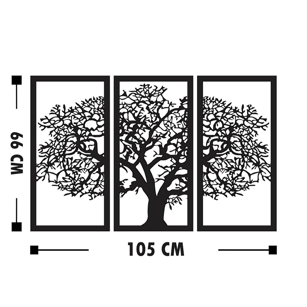 Seinäkoriste Tree, 1 kpl hinta ja tiedot | Sisustustuotteet | hobbyhall.fi