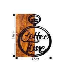 Seinäkoriste Coffee Time, 1 kpl hinta ja tiedot | Sisustustuotteet | hobbyhall.fi