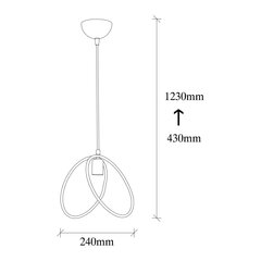 Opviq-riippuvalaisin Circle hinta ja tiedot | Riippuvalaisimet | hobbyhall.fi