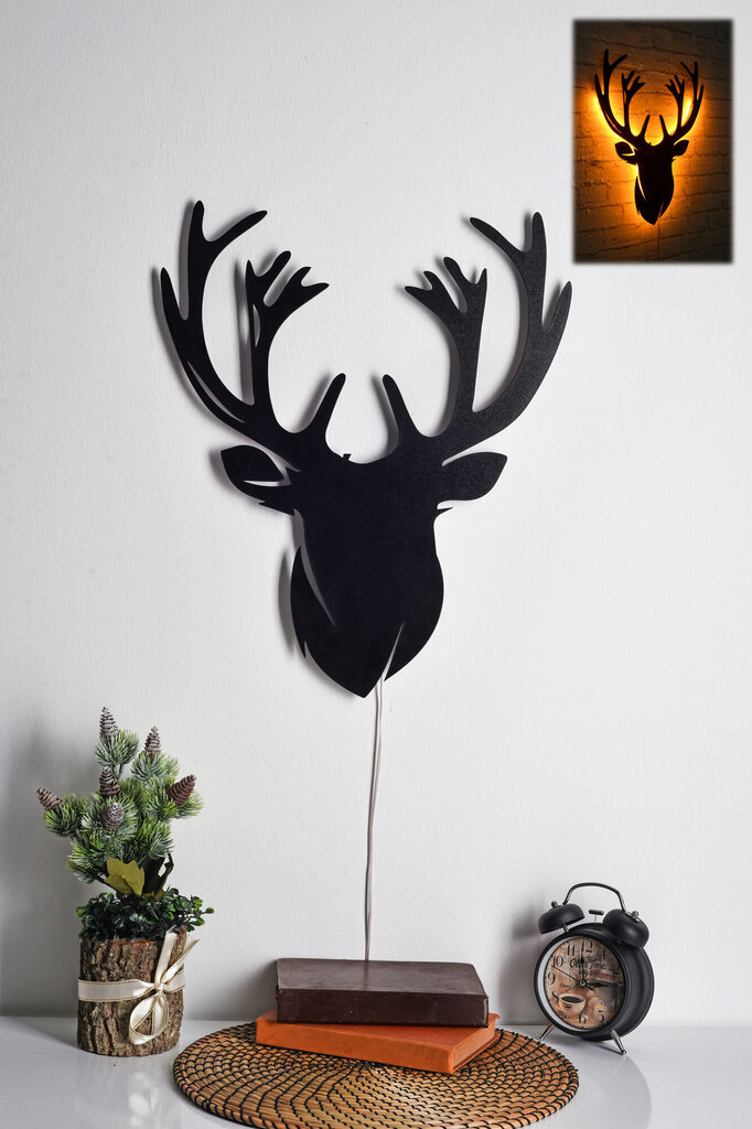 Koristeellinen seinävalaistus Deer 2, 1 kpl. hinta ja tiedot | Sisustustuotteet | hobbyhall.fi