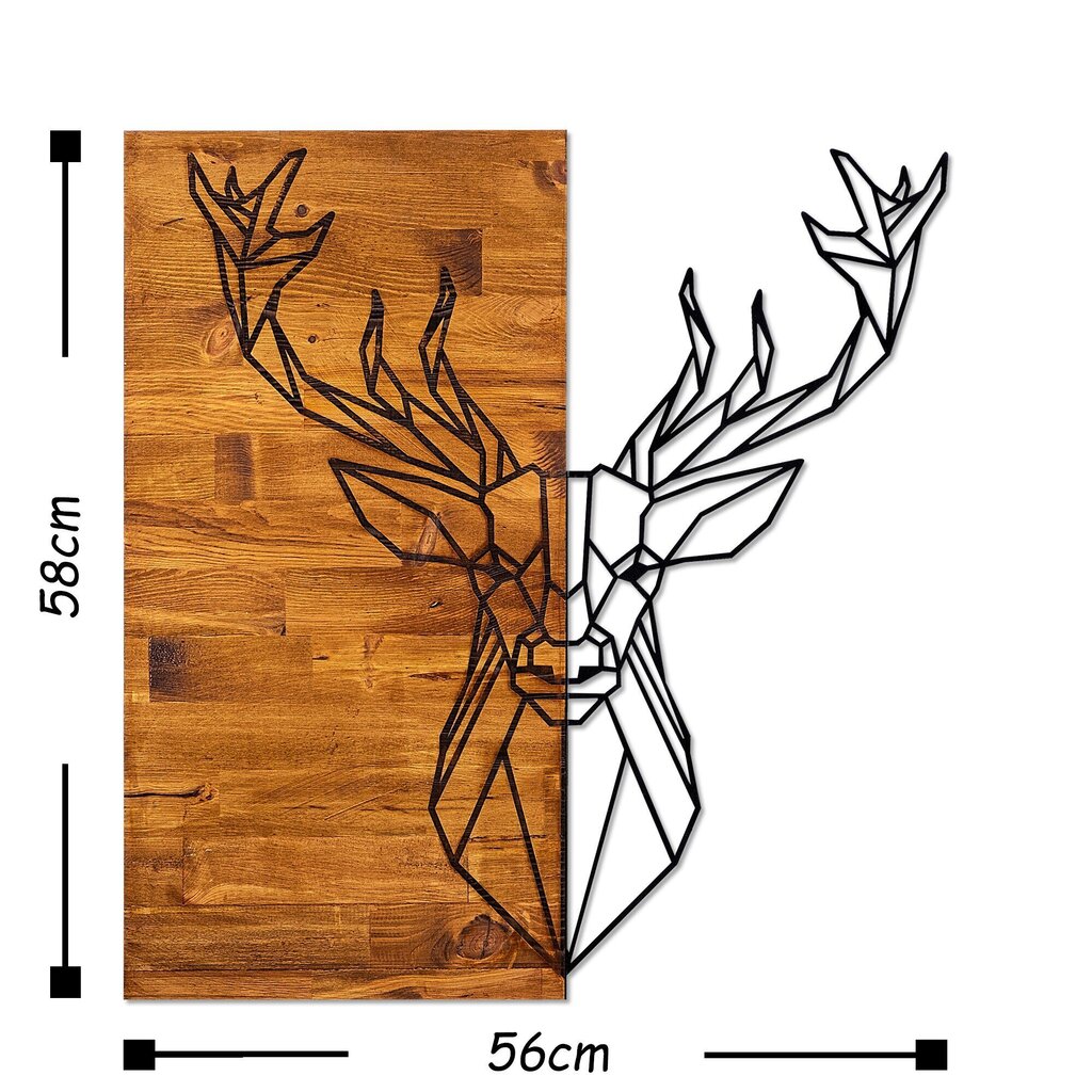 Seinäkoriste Deer, 1 kpl hinta ja tiedot | Sisustustuotteet | hobbyhall.fi